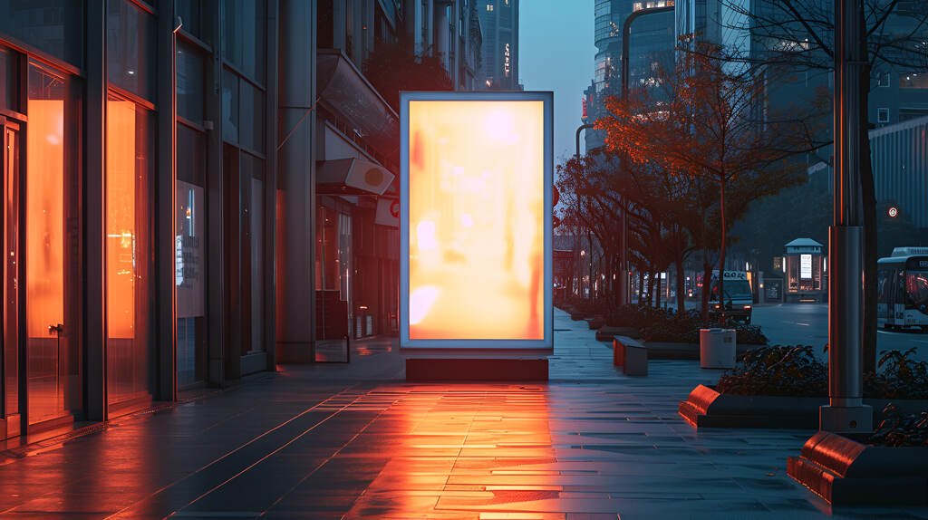 Backlight externo, com iluminação e tecido para backlight